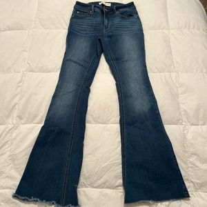 Wide leg denim jeans